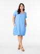 Katoenen jurk met korte mouwen, Blauw, Model image number 1