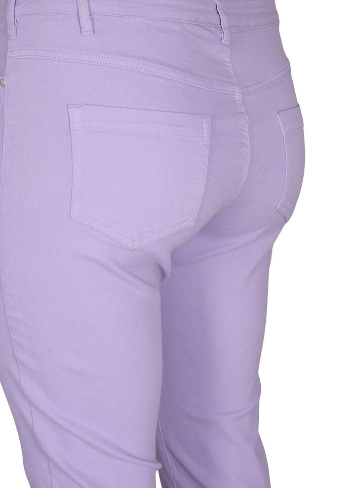Strakke Emily capri broek, Lavender, Packshot image number 3