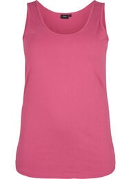 Effen gekleurd basic top in katoen, Rood