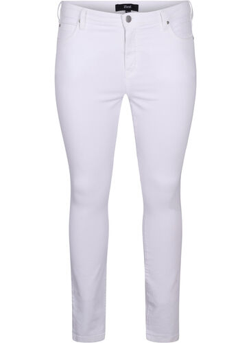 super slim fit Amy jeans met hoge taille, White, Packshot image number 0