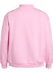 Sweatshirt met hoge kraag en lange mouwen, Roze, Packshot image number 1
