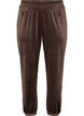 Losse velourbroek, Bruin, Packshot image number 0