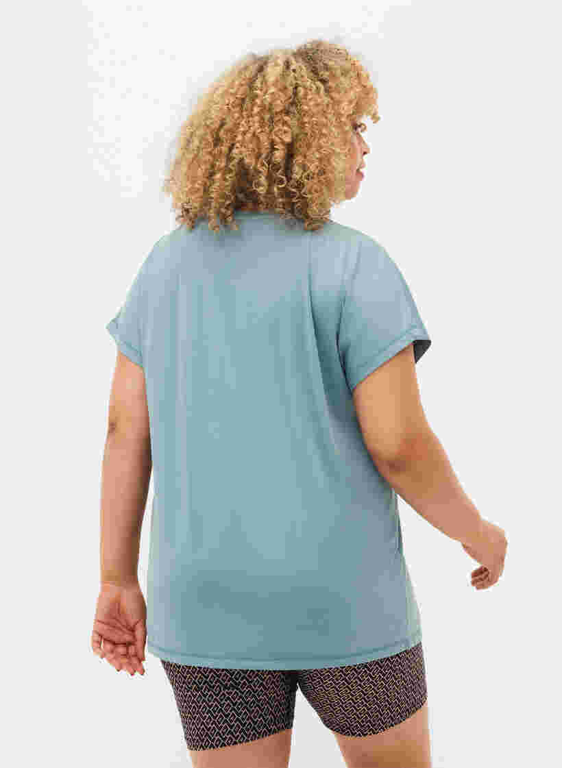 Trainings T-shirt met korte mouwen, Smoke Blue, Model image number 1