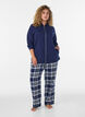 Sweatvest met capuchon en zakken, Blauw, Model image number 1