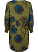 Bedrukte jurk van viscose, Groen, Packshot image number 1