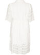 Blousejurk in broderie anglaise met strikceintuur, Wit, Packshot image number 1