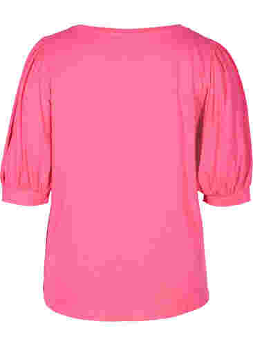 Blouse in katoen, Fandango Pink, Packshot image number 1