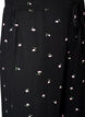 Pyjamabroek met geribde textuur en bloemenprint, Zwart, Packshot image number 2