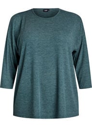 FLASH – Jersey blouse met 3/4 mouwen, Groen