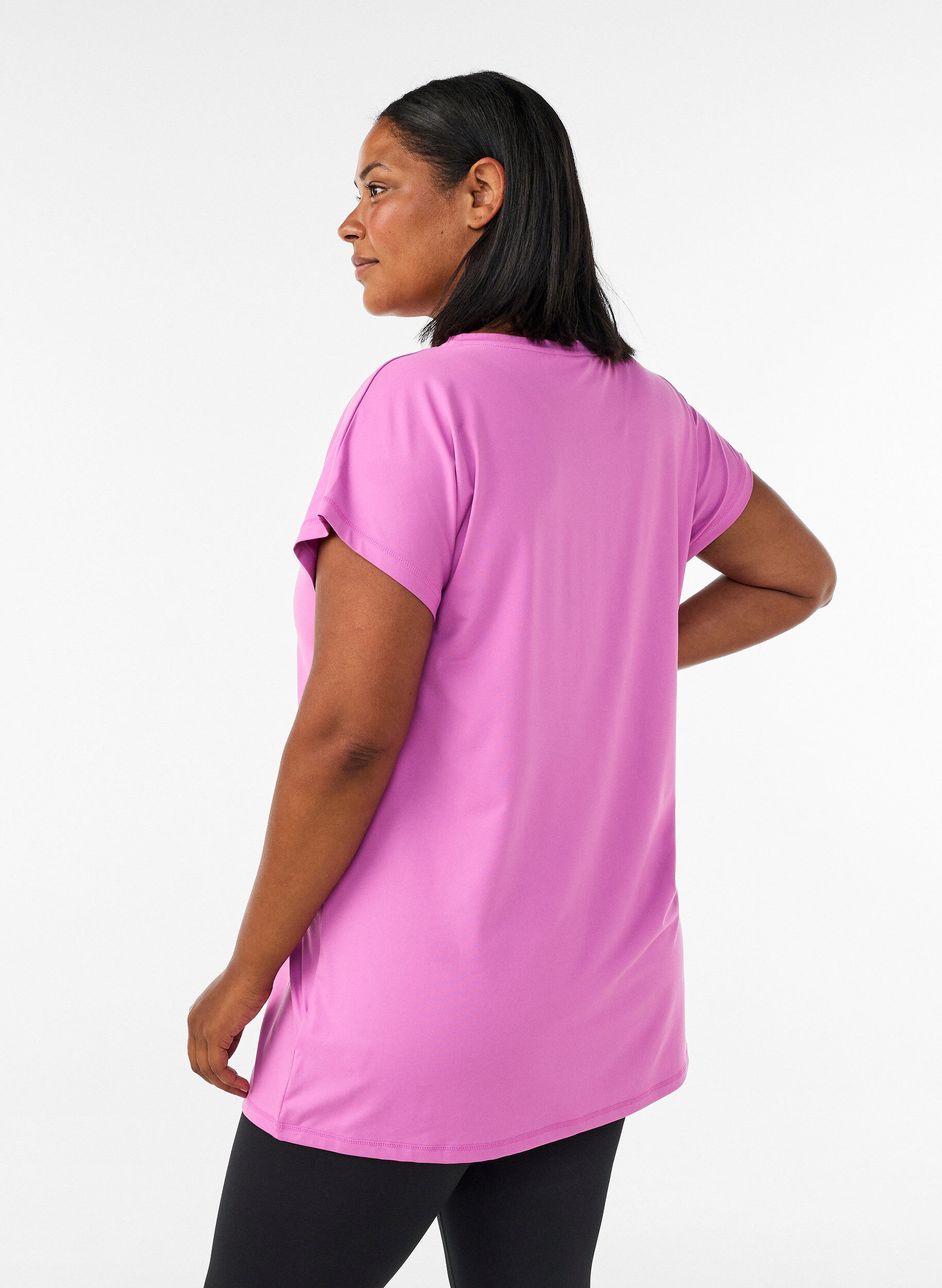 ZizziLang workout T-shirt, Roze, Model image number 2
