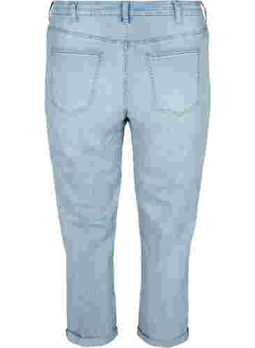 7/8 jeans met hoge taille, Light blue denim, Packshot image number 1