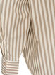 Gestreept overhemd met afneembare strik aan de hals, Beige, Packshot image number 3