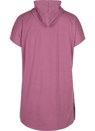 Lang sweatshirt met korte mouwen, Grape Nectar Melange, Packshot image number 1