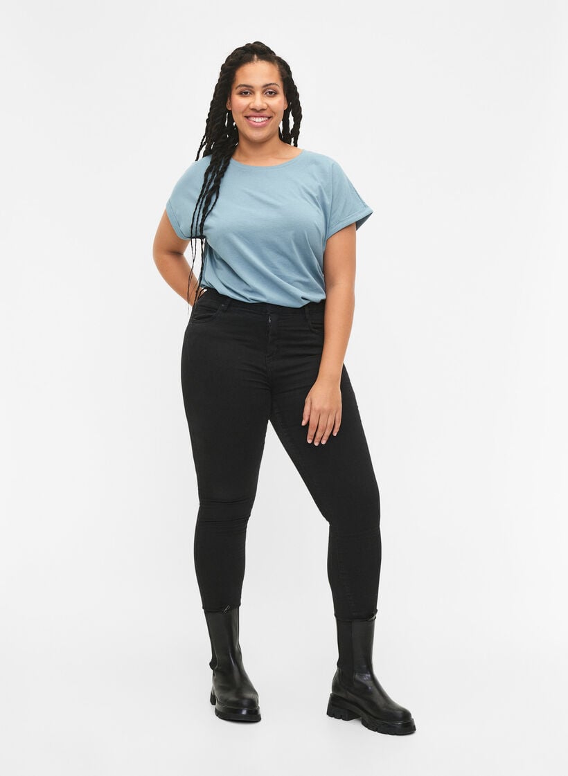 2-pack T-shirts met korte mouwen, Blauw, Model image number 1