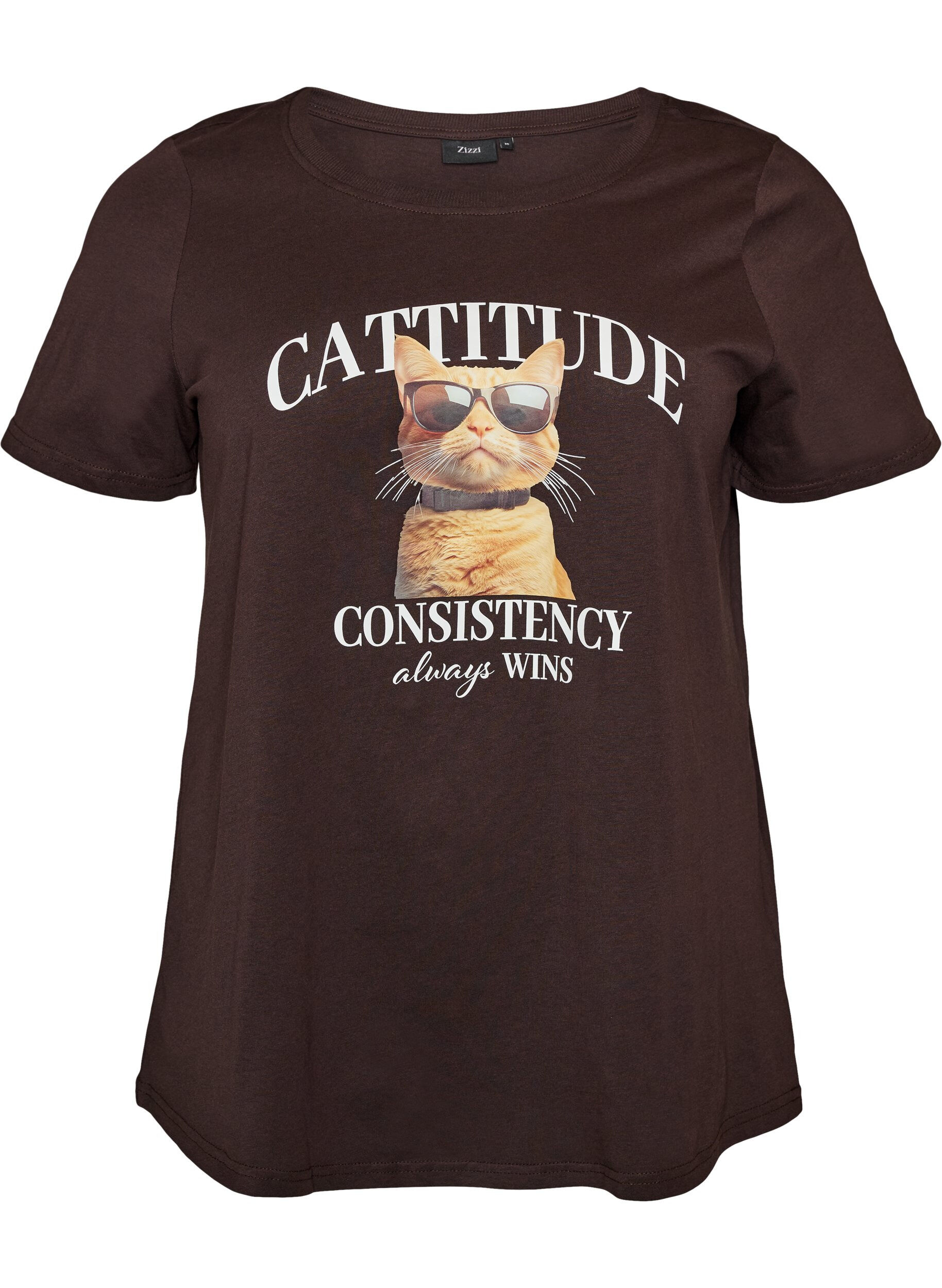 Katoenen T-shirt met print aan de voorkant