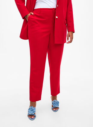 Pantalon met zakken, Tango Red, Model image number 2