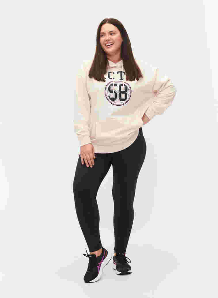 Sweatshirt met capuchon en zak, Lilac Ash, Model image number 2