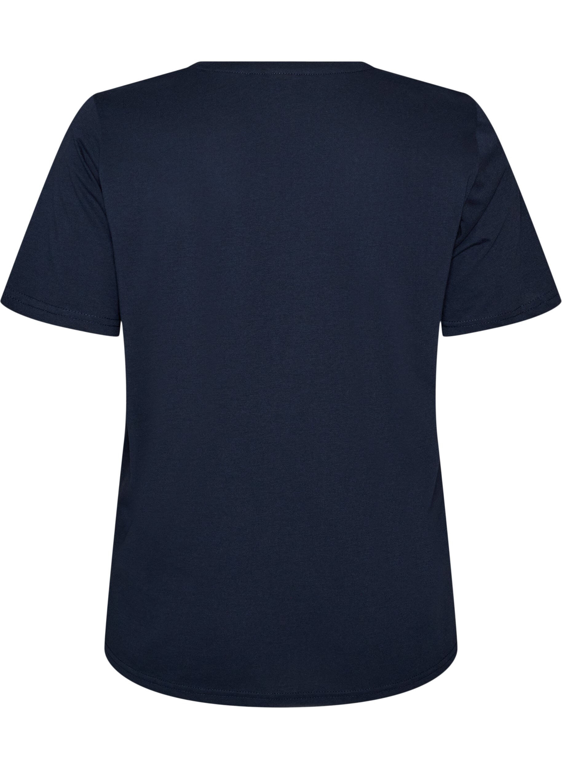 ZizziT-shirt met print, Blauw, Packshot image number 1