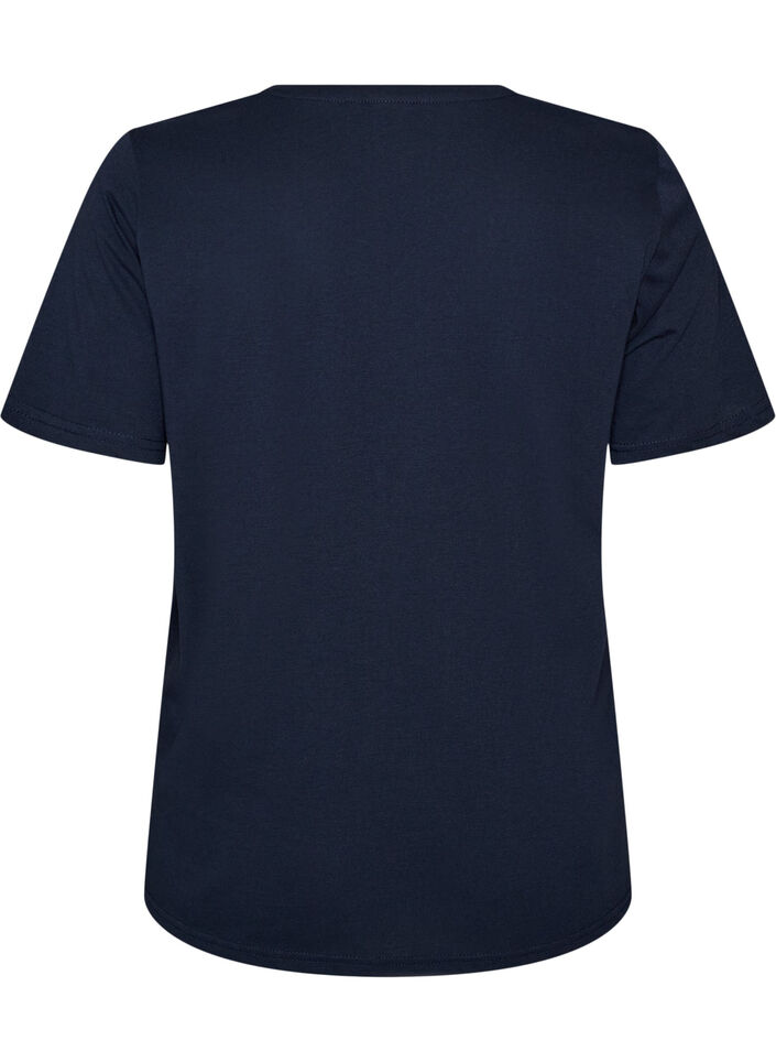 T-shirt met print, Blauw, Packshot image number 1
