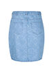 Denim rok met patroon, Light blue denim, Packshot image number 1