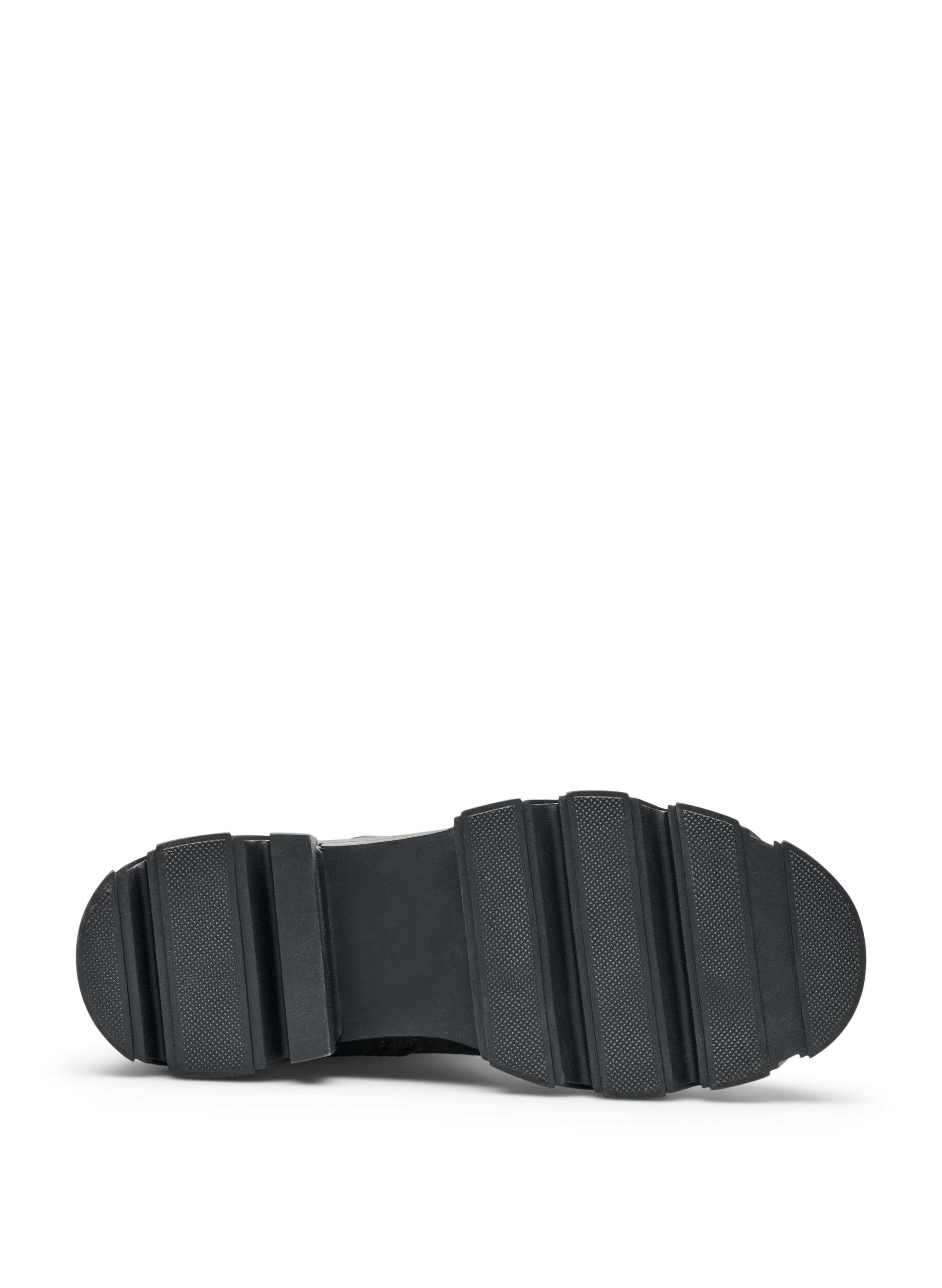 ZizziChunky boot in imitatiesu&egrave;de, Bruin, Packshot image number 4