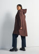 Regenjas met zakken en capuchon, Bruin, Model image number 2