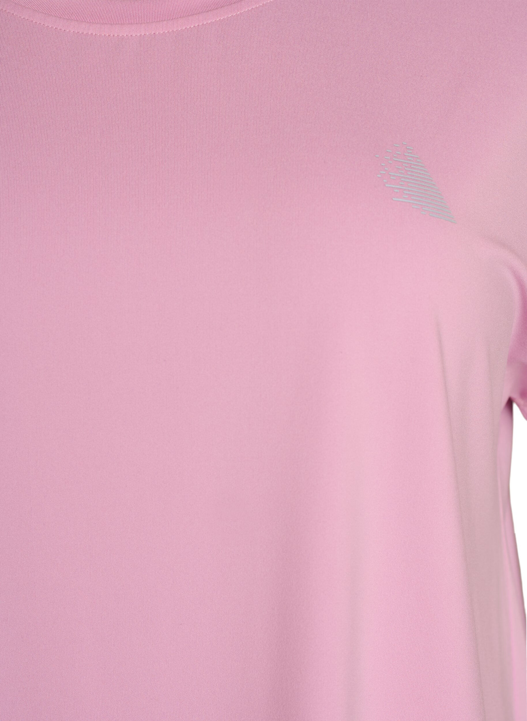 Zizzi Effen gekleurd trainingsshirt, Roze, Packshot image number 2