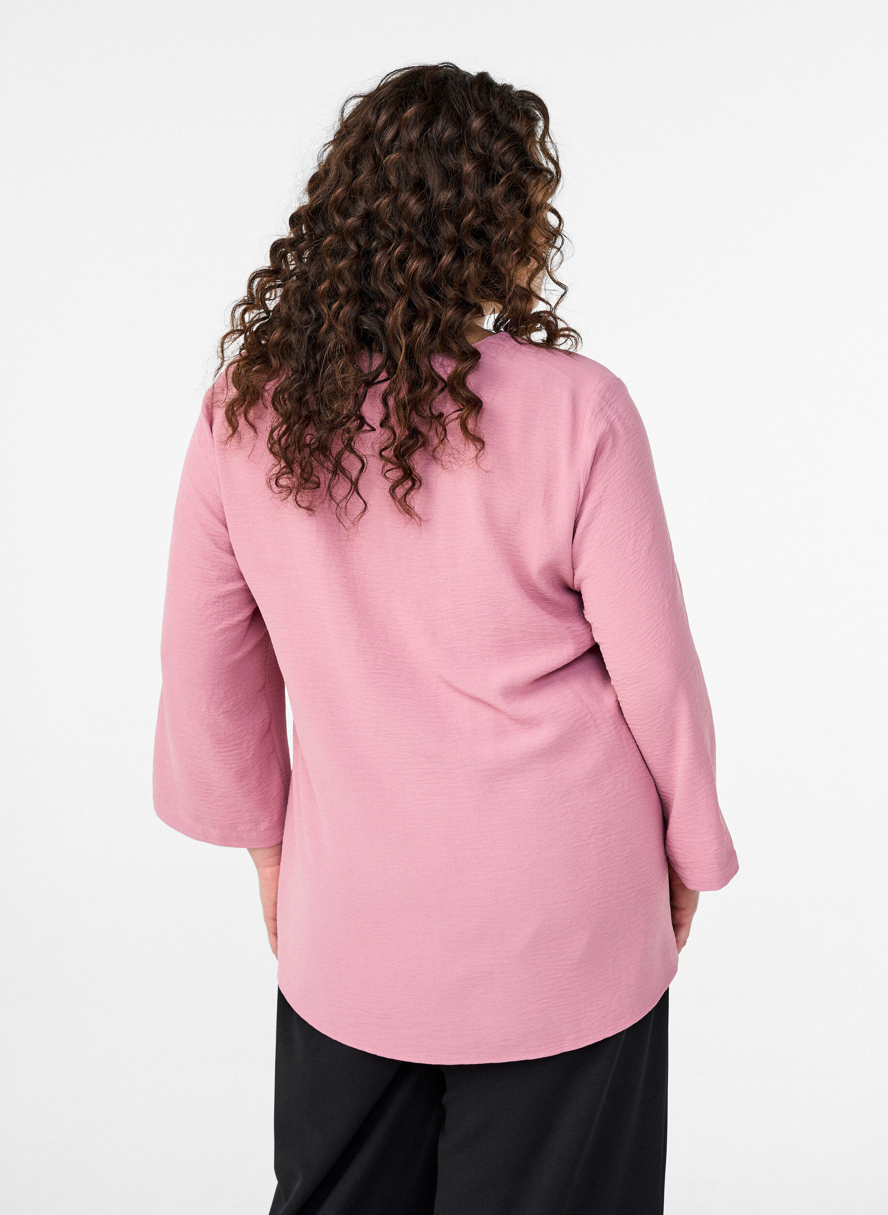 ZizziBlouse met 3/4 mouwen, Roze, Model image number 2