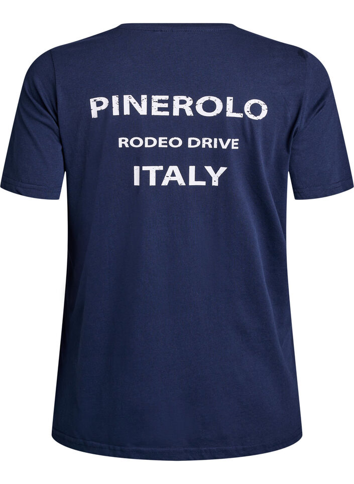 T-shirt met print, Blauw, Packshot image number 1