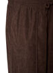 Corduroy broek met wijde pijpen en een hoge taille, Bruin, Packshot image number 2