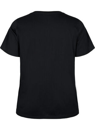 T-paita ekologisesta puuvillasta painatuksella , Black W. Be G. Foil, Packshot image number 1