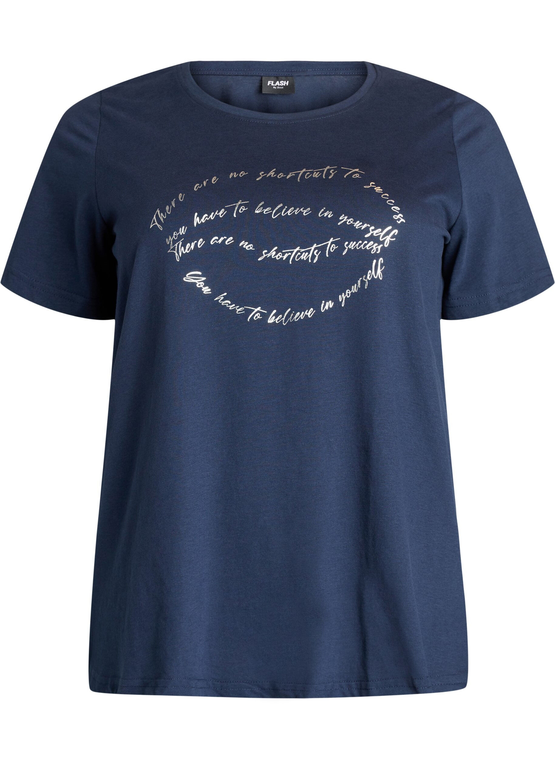 ZizziT-shirt met print, Blauw, Packshot image number 0
