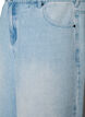 High-waisted denim shorts, Blauw, Packshot image number 2