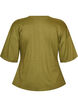 T-shirt met gedrapeerd detail, Groen, Packshot image number 1
