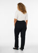 Gemma jeans met regular fit en hoge taille, Zwart, Model image number 1
