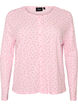 Vest van biologisch katoen met gaatjesborduursel, Roze, Packshot image number 0