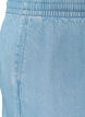 Denim-look shorts met een elastische tailleband en trekkoord, Blauw, Packshot image number 2
