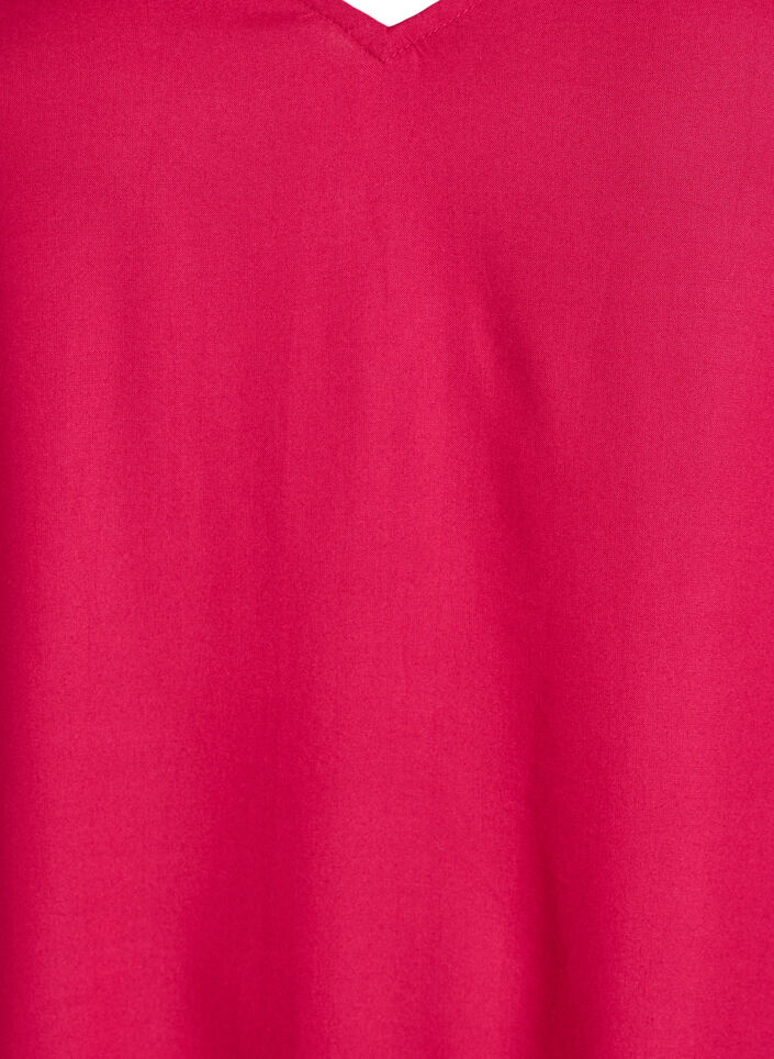 Strandjurk in viscose met schouderdetail, Roze, Packshot image number 2