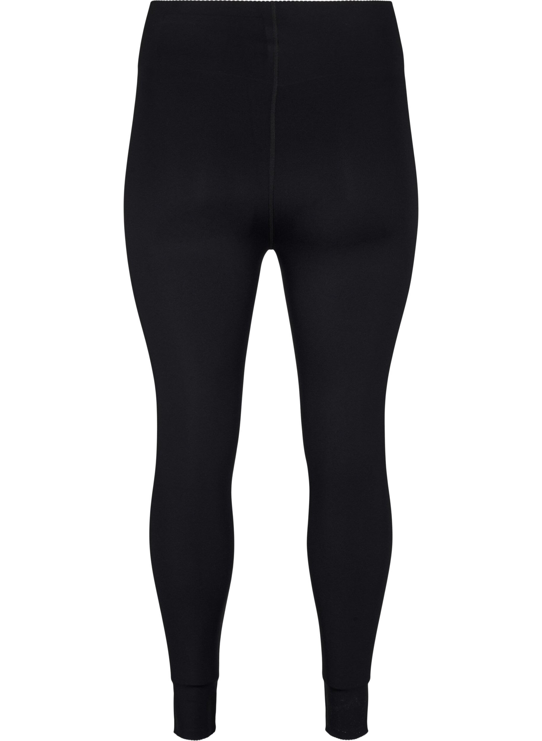 Zizzi Korte sportlegging met zak, Zwart, Packshot image number 1