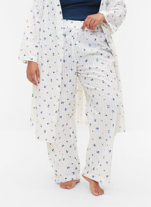 Gebloemde katoenen pyjamabroek, Snow White AOP, Model image number 2
