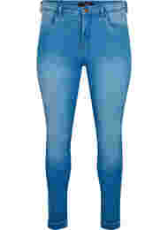 Super slim Amy jeans met hoge taille, Light blue