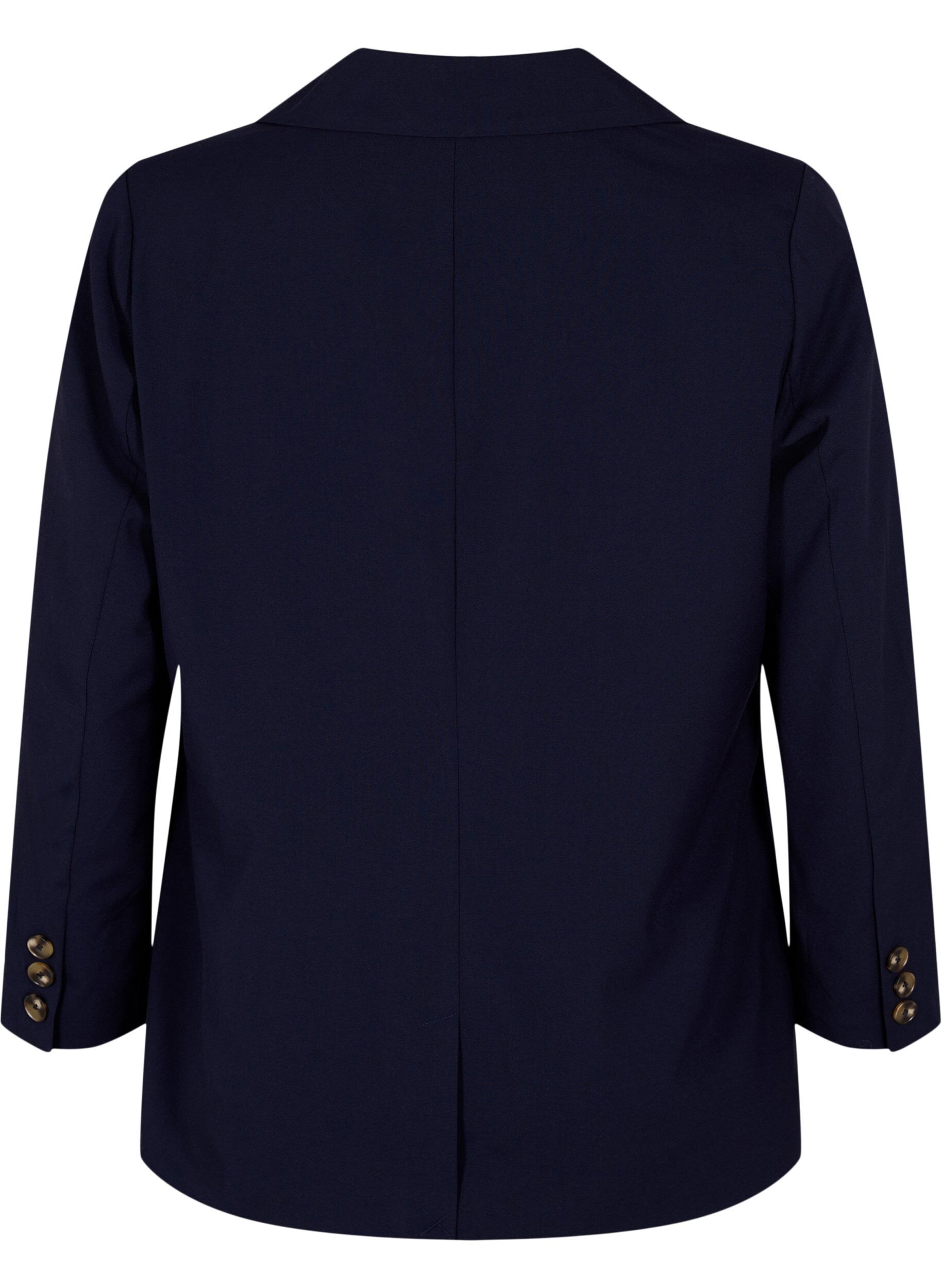 Zizzi Klassieke blazer met knoopsluiting, Night Sky, Packshot image number 1