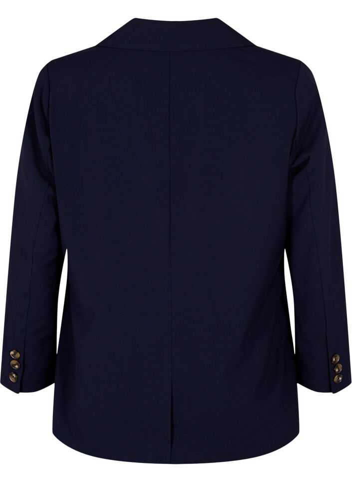 Klassieke blazer met knoopsluiting, Night Sky, Packshot image number 1