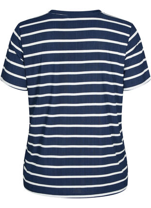 FLASH - Bedrukt t-shirt met v-hals, Night Sky Stripe, Packshot image number 1