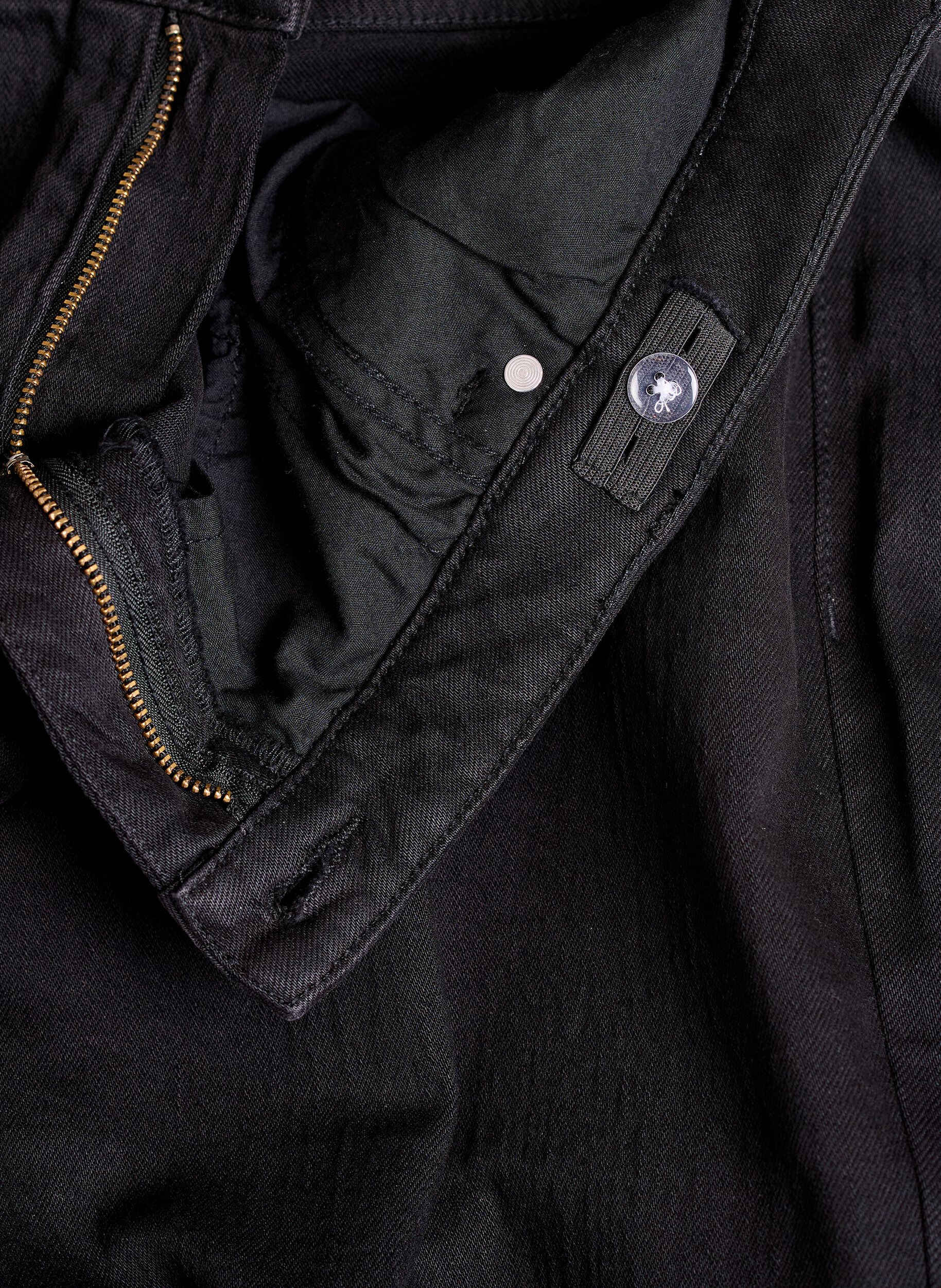 Zizzi Wide-leg jeans met hoge taille, Zwart, Packshot image number 3