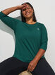 Sporttop met 3/4 mouwen, Groen, Model image number 3
