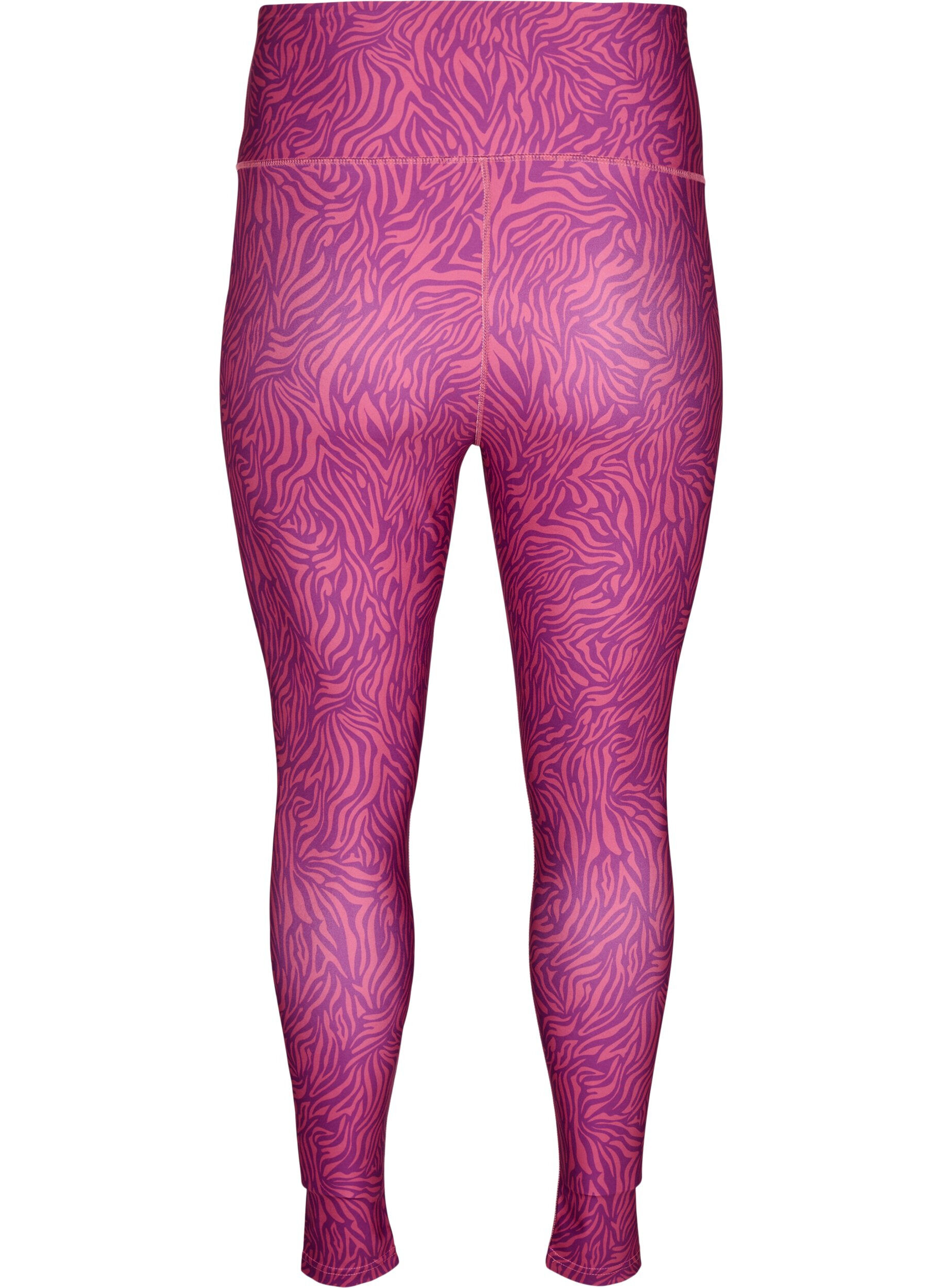 Zizzi 7/8 workout leggings met dierenprint, Charisma AOP, Packshot image number 1