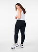 Basisleggings met extra lengte, Zwart, Model image number 2