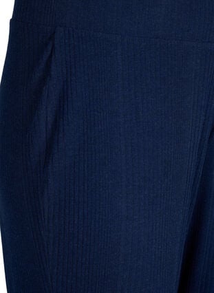 Comfortabele broek met gestreepte textuur, Night Sky Mel., Packshot image number 2