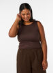 Aansluitende basic top met omkeerbaar design, Bruin, Model image number 3